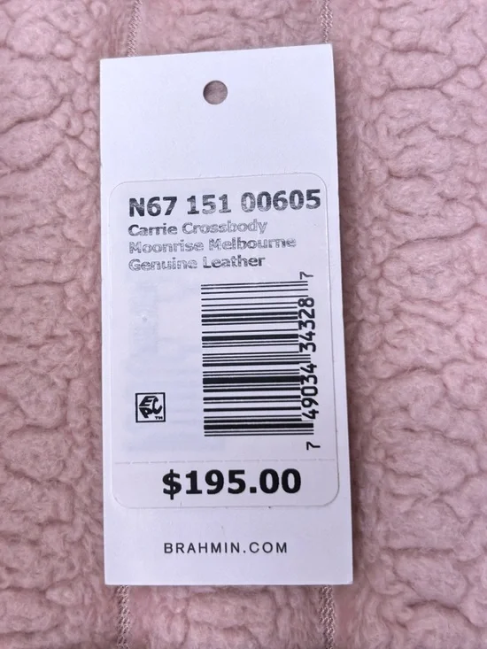 Brahmin Carrie Crossbody in Moonrise with Matching Credit Card Wallet - Picture 9 of 14